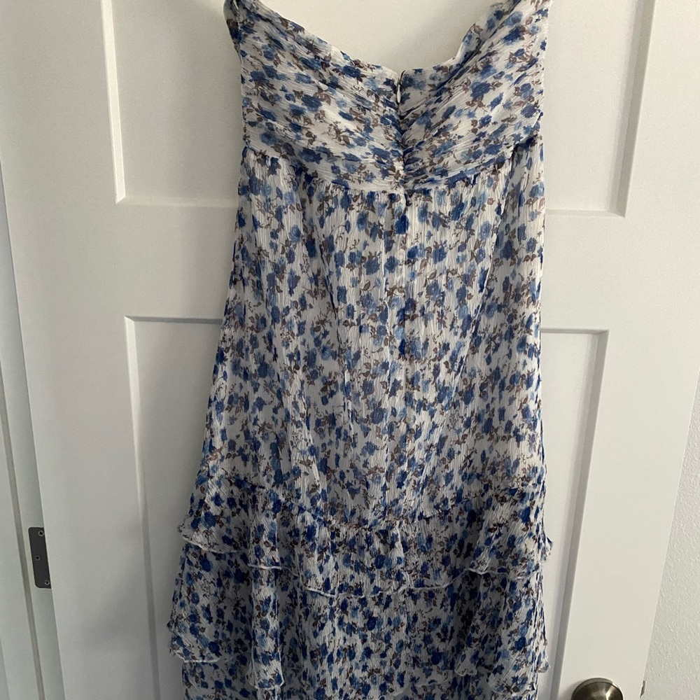 Majorelle cutout strapless dress